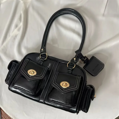 Luxury Trendy Stone Boston Bag