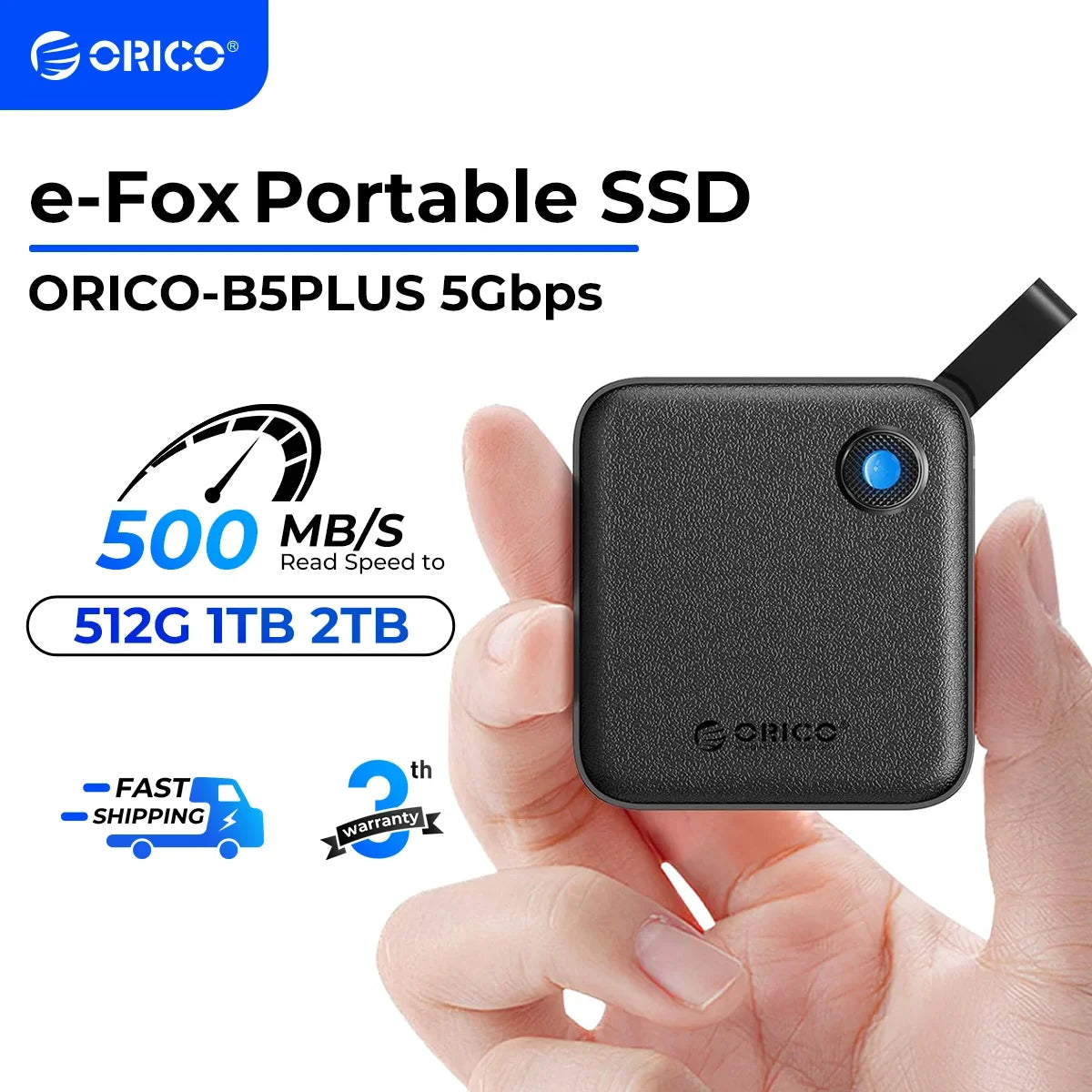 ORICO Portable SSD 560MB/s External Hard Drive for iPhone 15, Mac, PC - 1