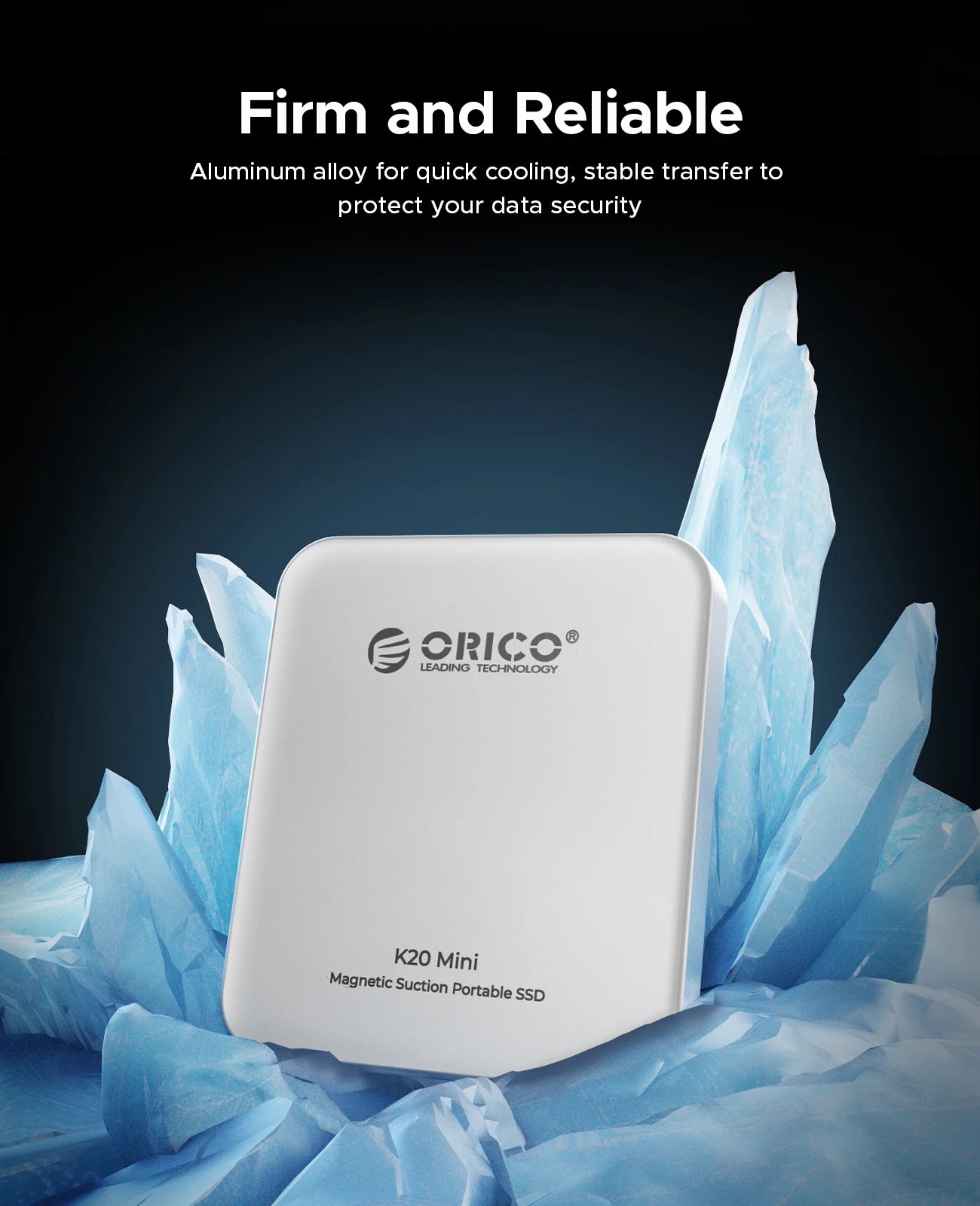 Orico Magnetic Portable SSD 20Gbps for iPhone 16/15 Pro & USB-C Devices - 10
