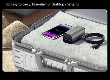 100W GaN Desktop Fast Charger - 4-Port USB-C PD Charging Station