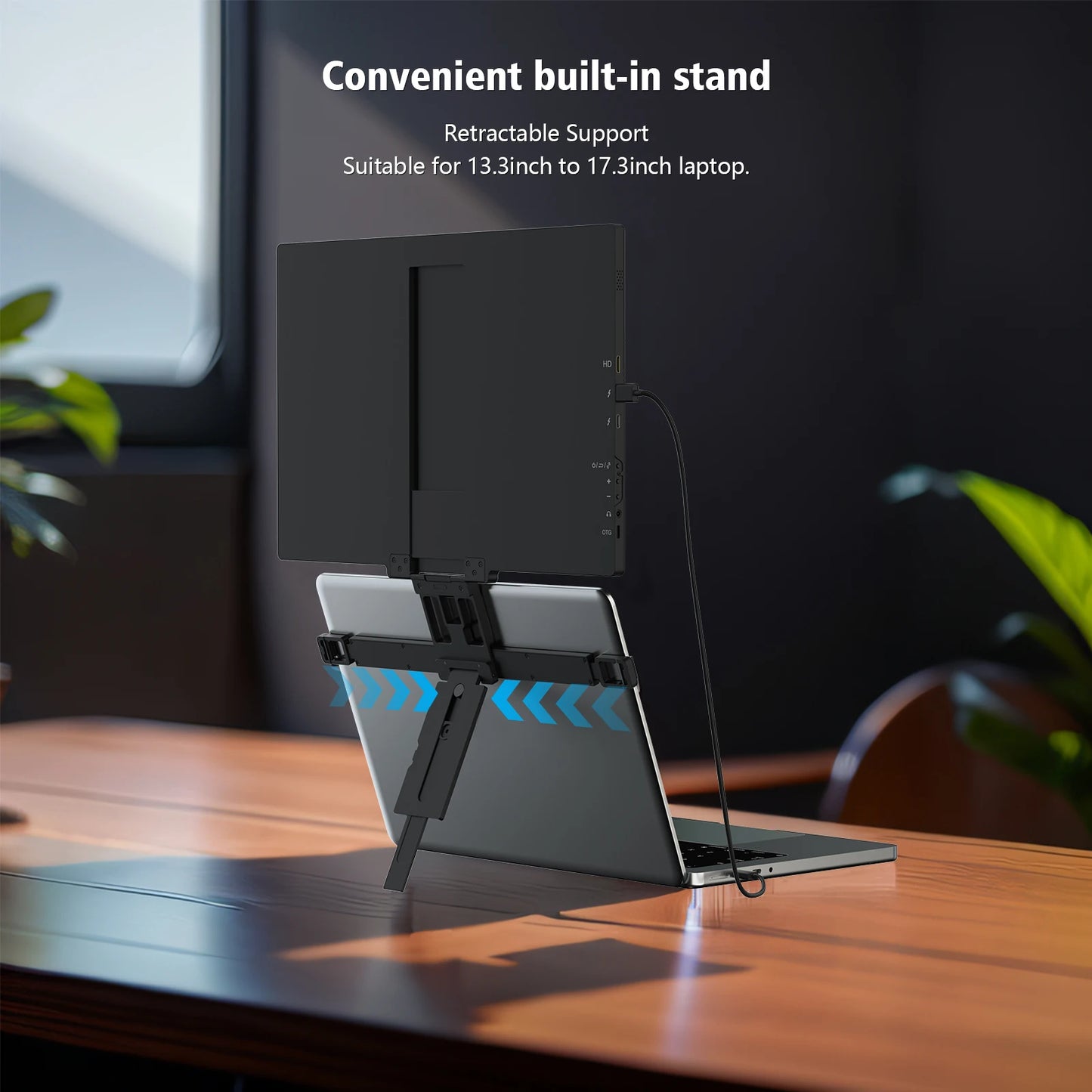 16" QHD Stackable Portable Monitor - Dual Screen Laptop Display 2560x1600