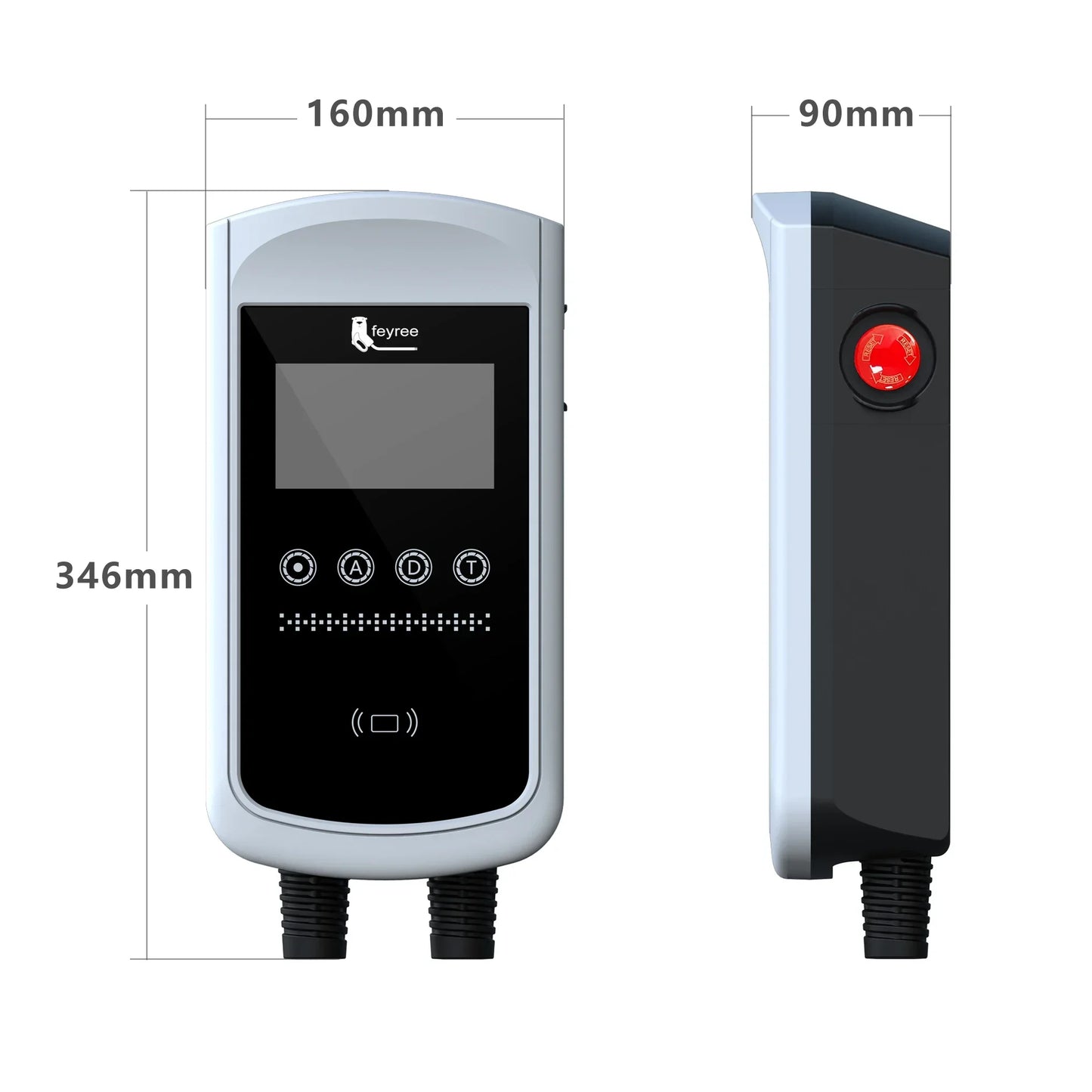 Smart EV Charging Station: Type 2 Wallbox with WiFi, App & LED Display