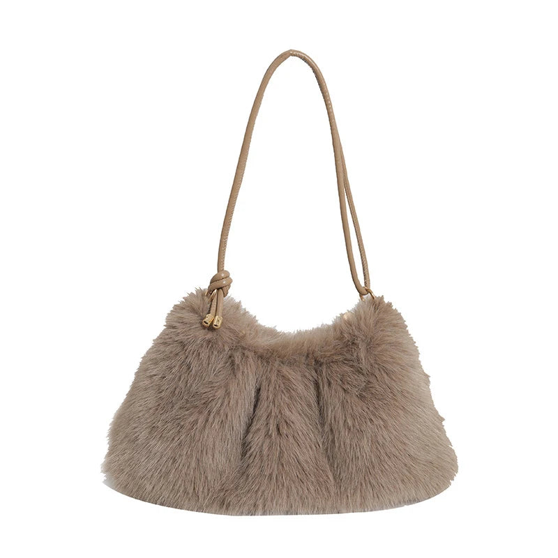 Luxury Plush Fur Shoulder Bag