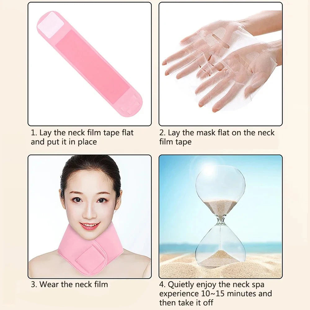 Silicone Moisturizing Neck Wrap – Anti-Wrinkle Reusable Gel Spa Neck Mask