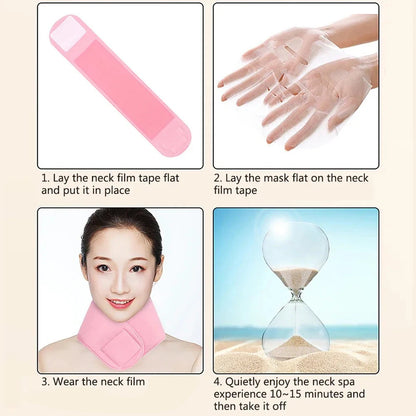 Silicone Moisturizing Neck Wrap – Anti-Wrinkle Reusable Gel Spa Neck Mask