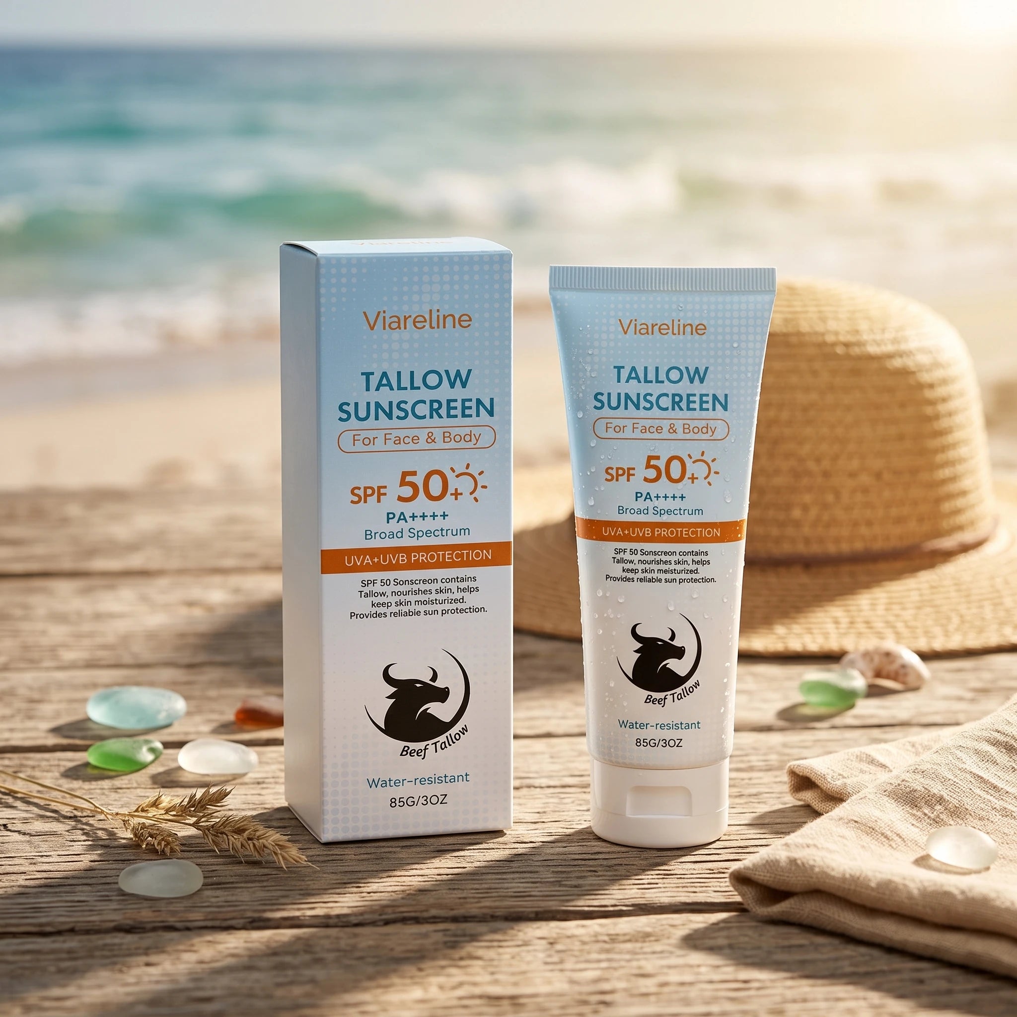 Tallow Sunscreen SPF 50 Broad Spectrum Moisturizing Face and Body Sun Protection - 3