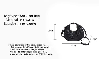 Luxury Half Moon Shoulder Bag