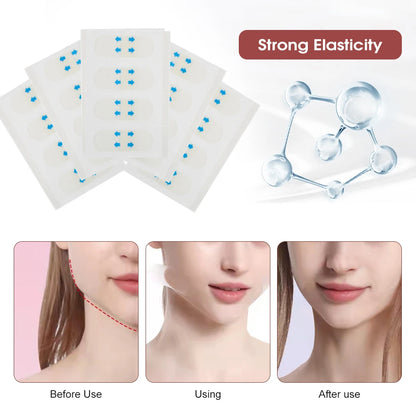 Invisible Face & Neck Lifting Tapes for Wrinkle Removal & Instant Firming