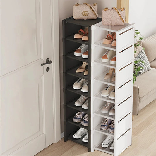 Stackable Narrow Shoe Storage Rack Organizer
