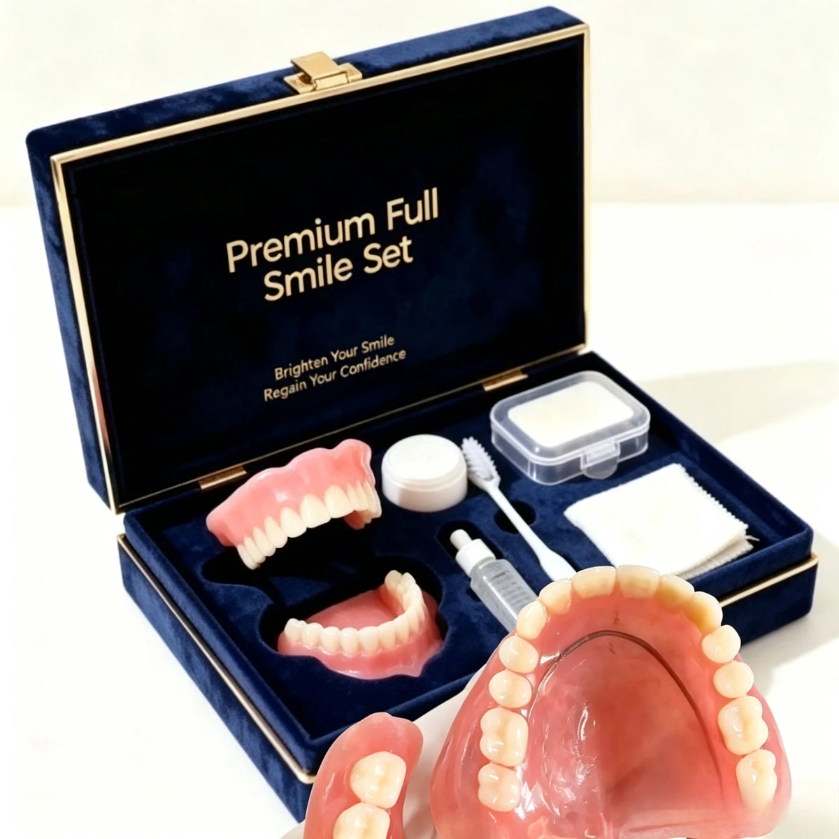 Comfort Silicone Smile Set - Upper & Lower Instant Cosmetic Teeth Veneers
