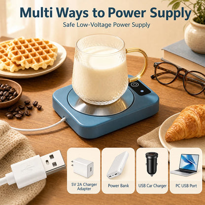 Electric Mug Warmer Mat - Constant Temperature Coffee & Tea Cup Heating Coaster