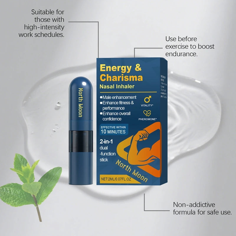 Energy & Charisma Nasal Inhaler - Male Vitality & Performance Support Stick