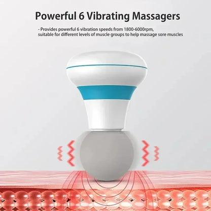 Mini Deep Tissue Massage Gun - Portable Handheld Muscle Massager