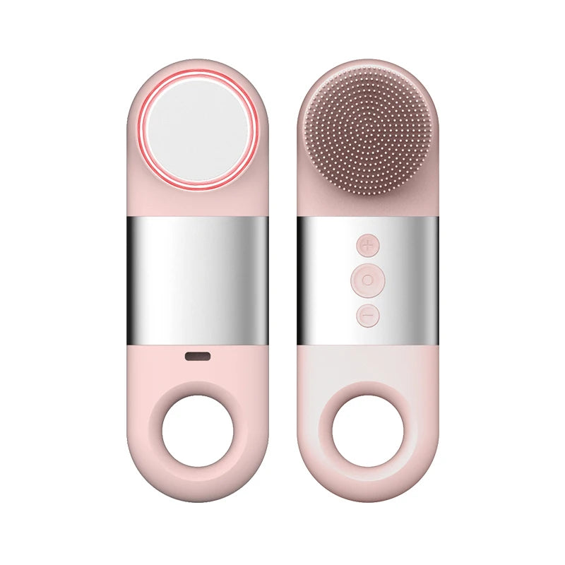 Hot & Cold Sonic Facial Cleansing Brush - Waterproof Silicone Face Massager