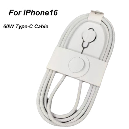 60W USB-C Fast Charging Cable for iPhone 16, Samsung & Android Devices