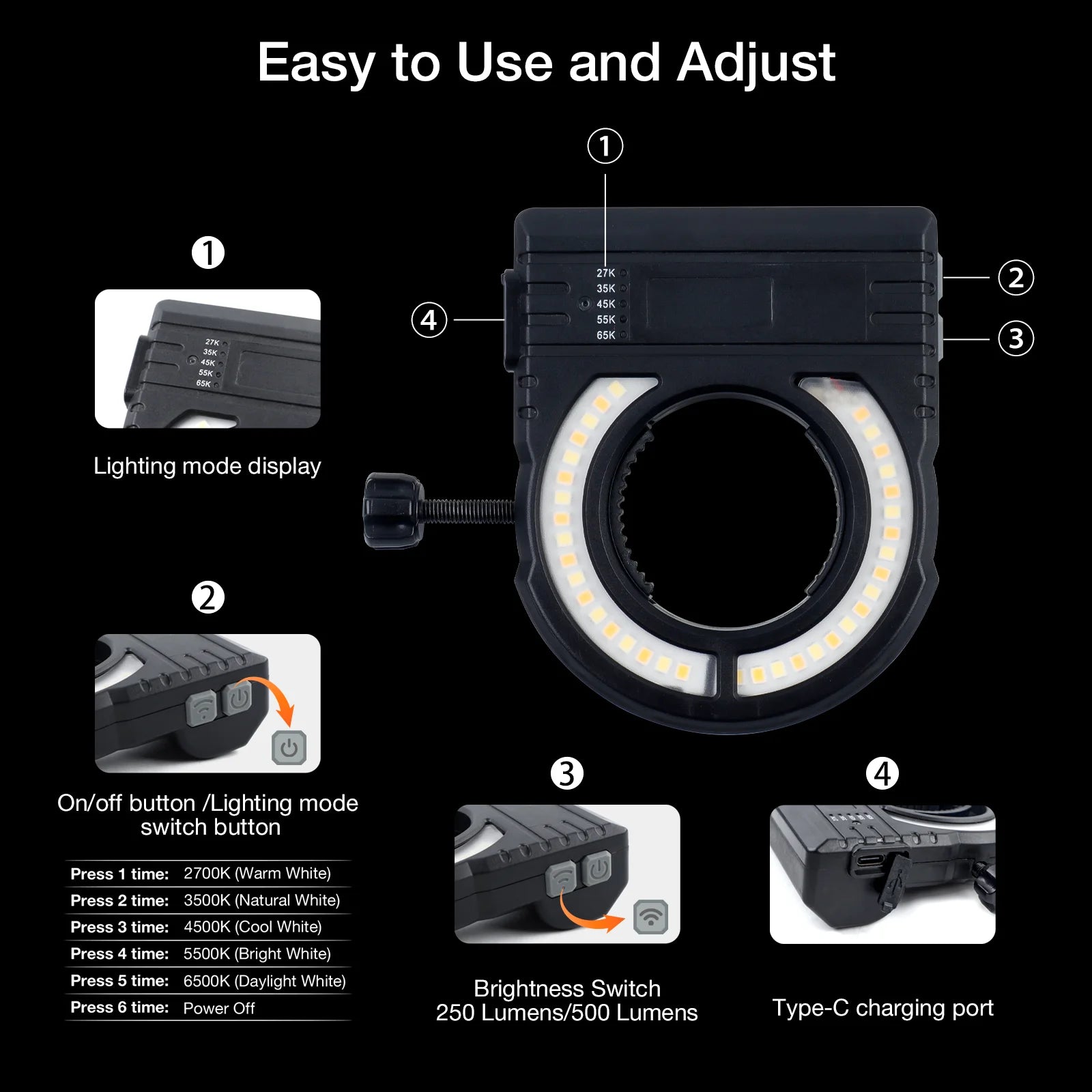 Universal Spray Gun Light - Adjustable LED Paint Fill Light for Car & Furniture Painting - 3