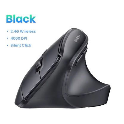 Vertical Ergonomic Wireless Mouse 4000 DPI Optical 2.4G Silent Click