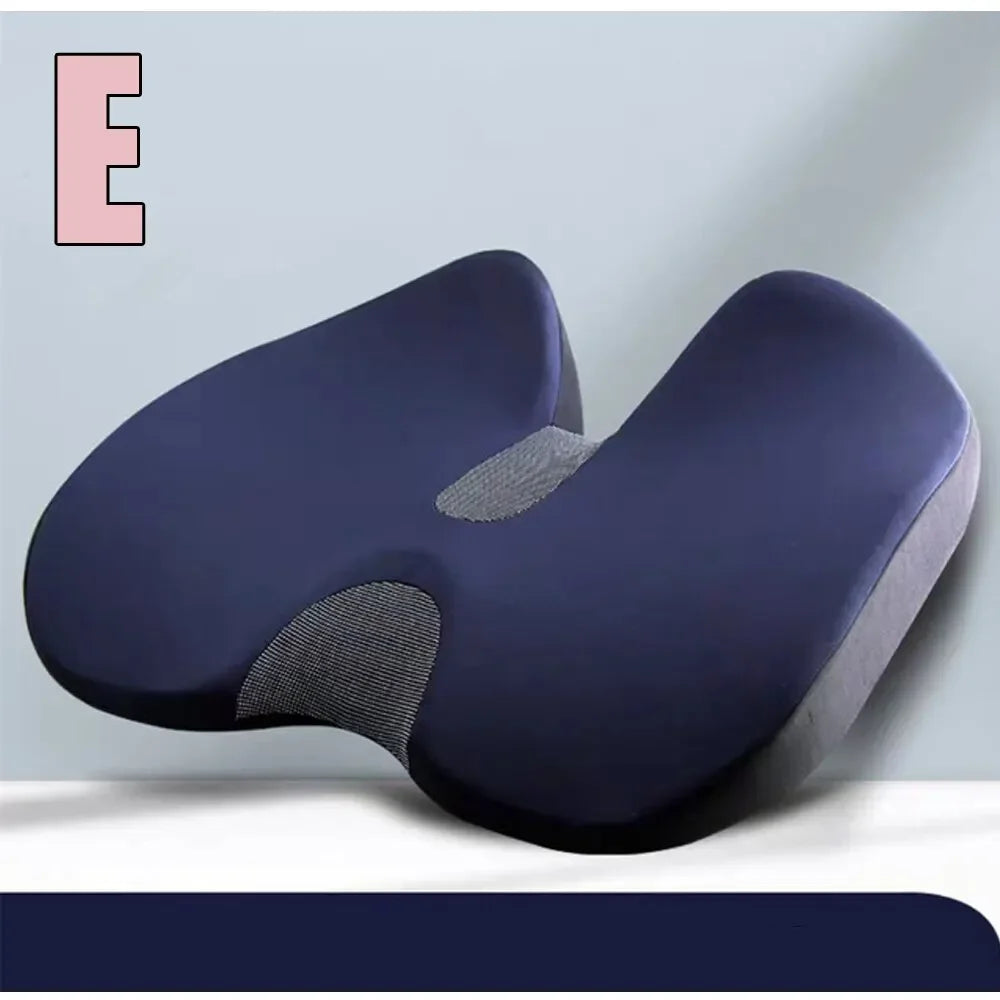 Orthopedic Memory Foam Seat Cushion for Tailbone, Sciatica & Back Pain Relief