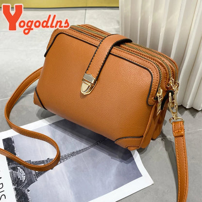 Luxury Vintage Square Shoulder Bag