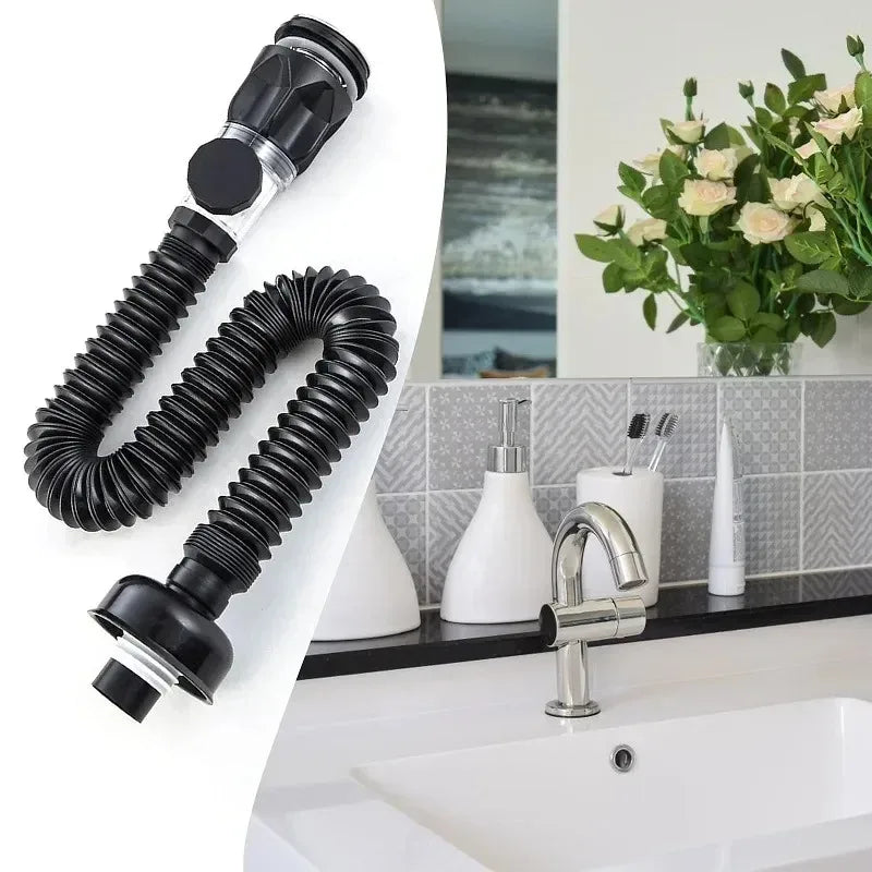 Universal Flexible Sink Drain Pipe - Anti-Odor P-Trap Kit - 13