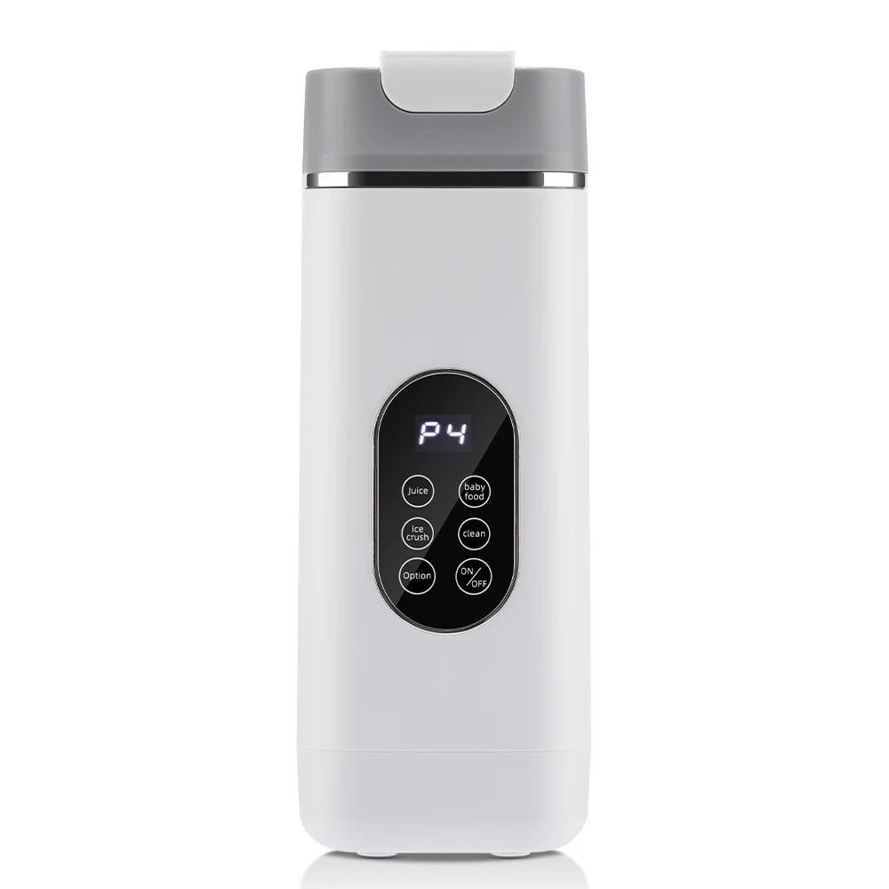 Portable Electric Juicer Cup with 12 Blades & Smart Digital Display