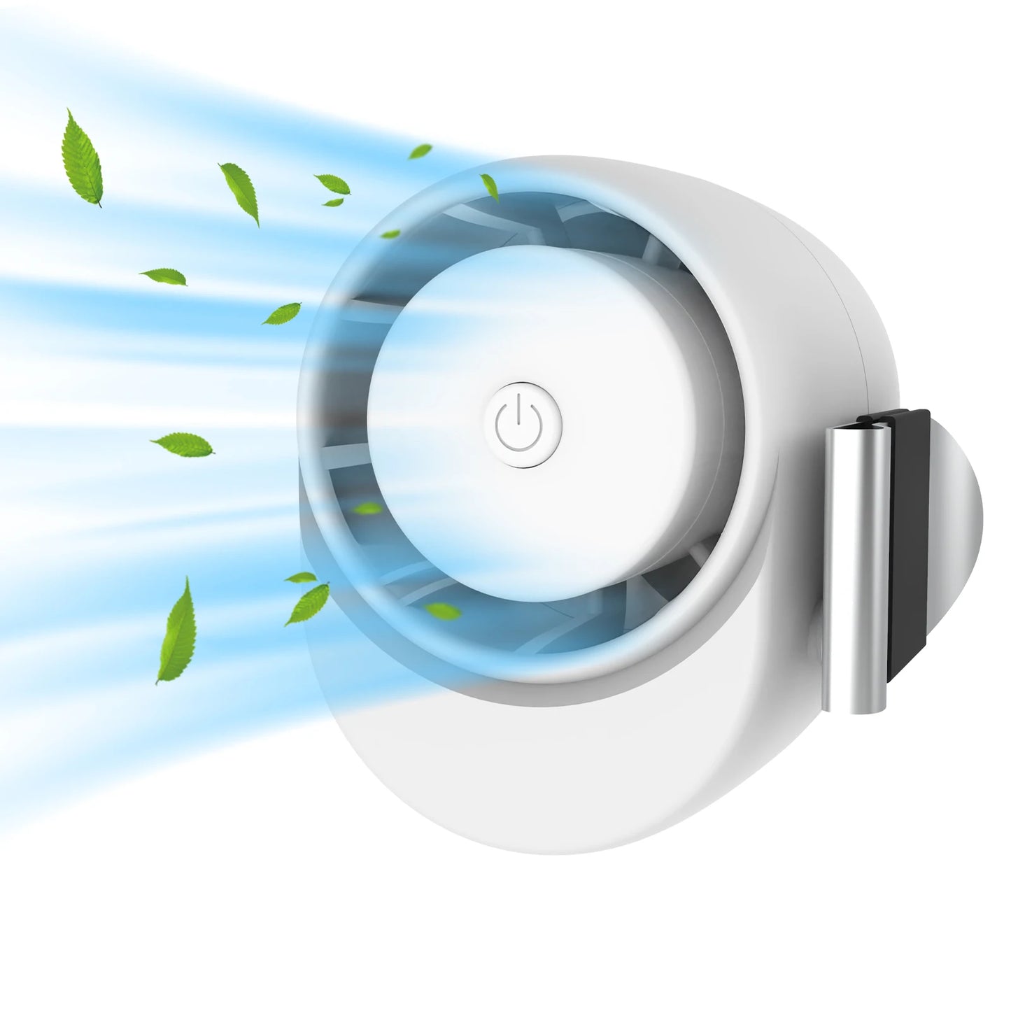 Portable Waist Clip Fan - Rechargeable Turbo Neck Fan for Outdoor Cooling