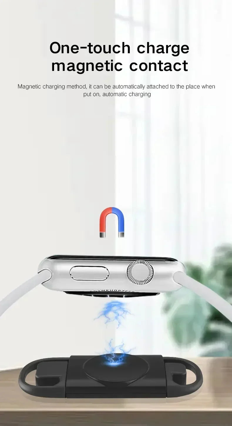 Portable Magnetic Wireless Fast Charger for All Apple Watch Series - 18