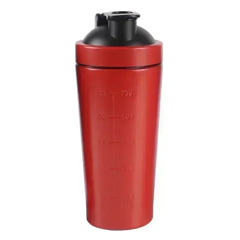 Stainless Steel Sports Protein Shaker Bottle - 500ml & 750ml Leakproof - 12