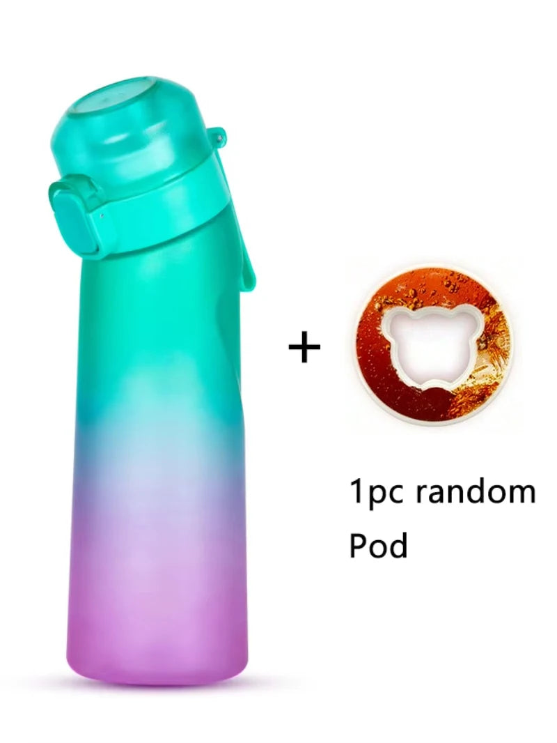 Gradient Scented Flavor Water Bottle - 650ml Sport Bottle with Flavor Pods - 9