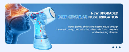 Electric Sinus Rinse Machine - Portable Nasal Irrigation System for Congestion Relief