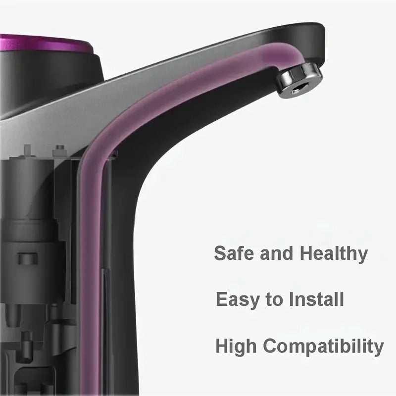 Electric 5 Gallon Water Dispenser Pump - USB Rechargeable Automatic Water Bottle Pump - 2