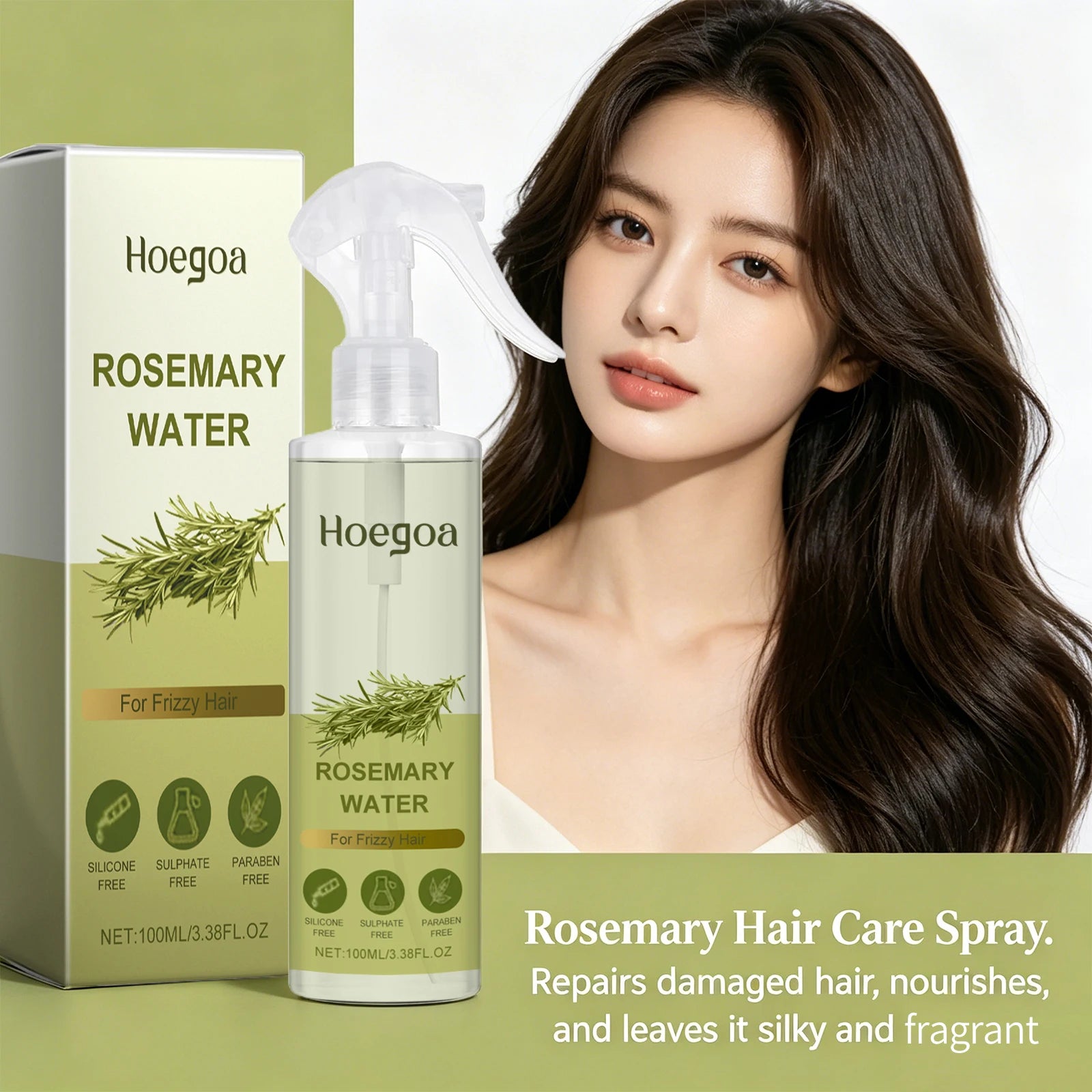 Rosemary Hair Strengthening & Frizz Control Spray for Healthy Hair Growth - 4