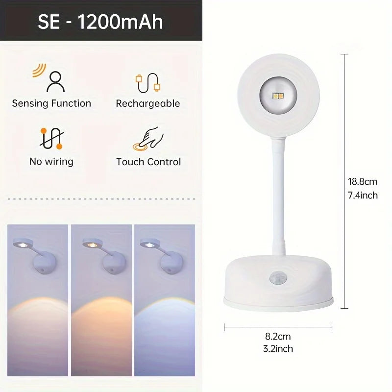 Dimmable Wireless Motion Sensor LED Wall Sconce - Rechargeable Picture Light & Art Spotlight - 24