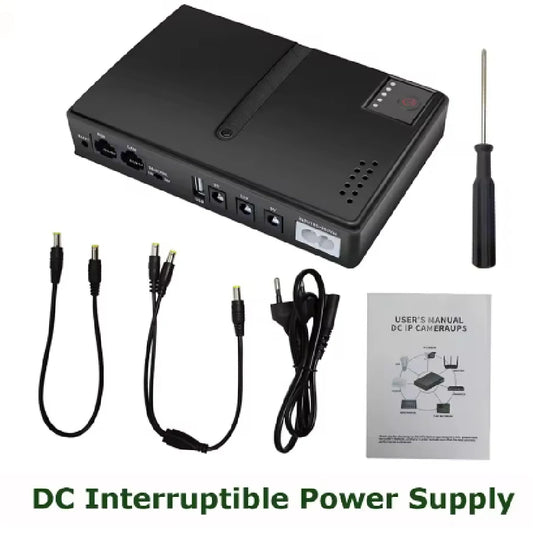 Mini DC UPS Power Backup for Wi-Fi Router & Modem - 5V/9V/12V Compatible