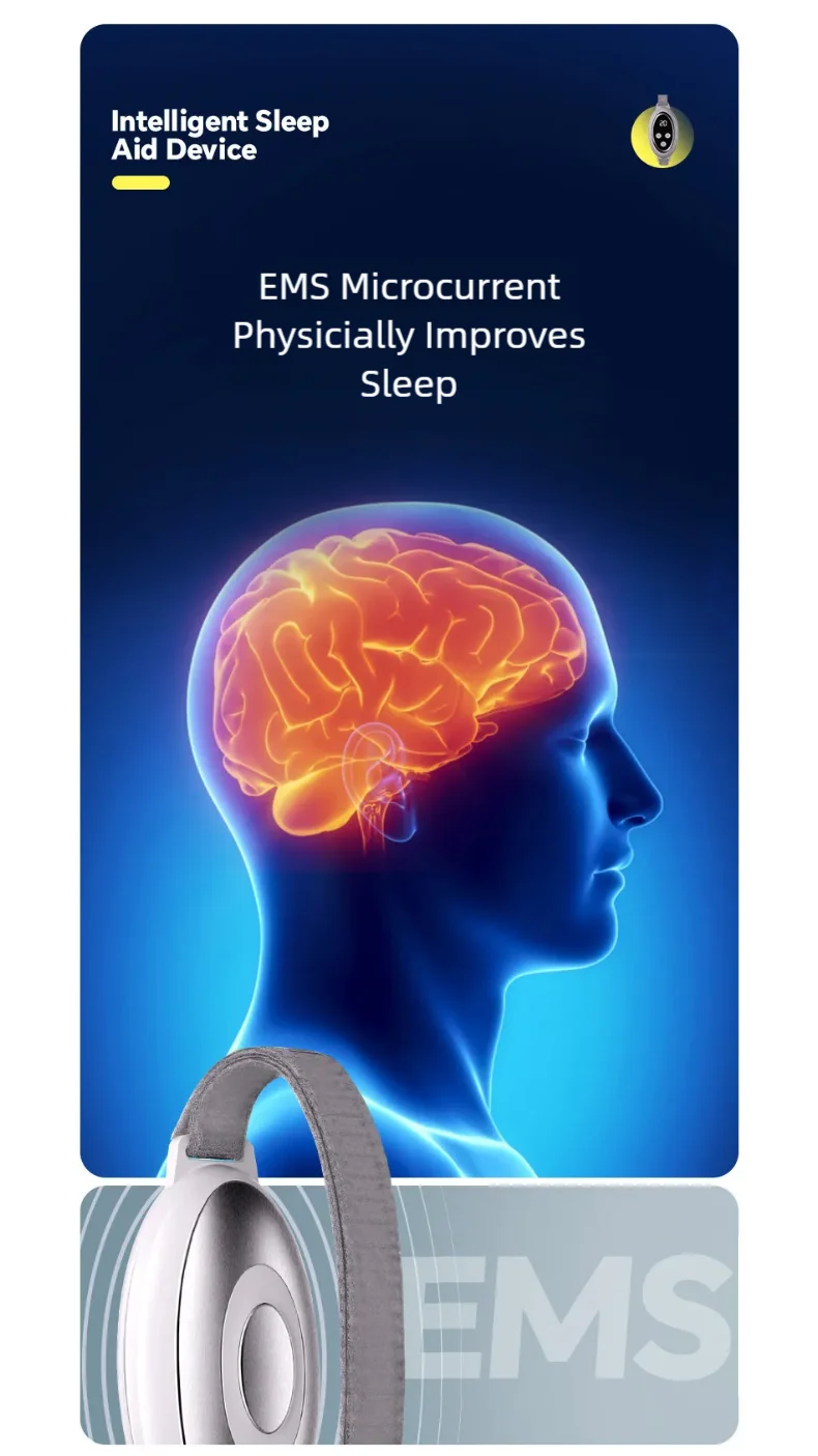 Microcurrent Pulse Sleep Aid Device - Portable Insomnia & Anxiety Relief