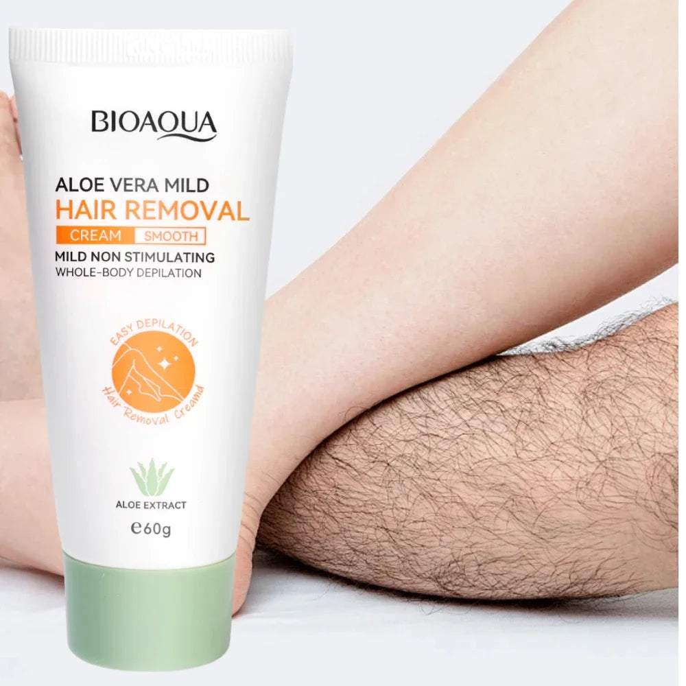 Gentle Aloe Vera Hair Removal Cream for Painless Full Body Smoothing - 12