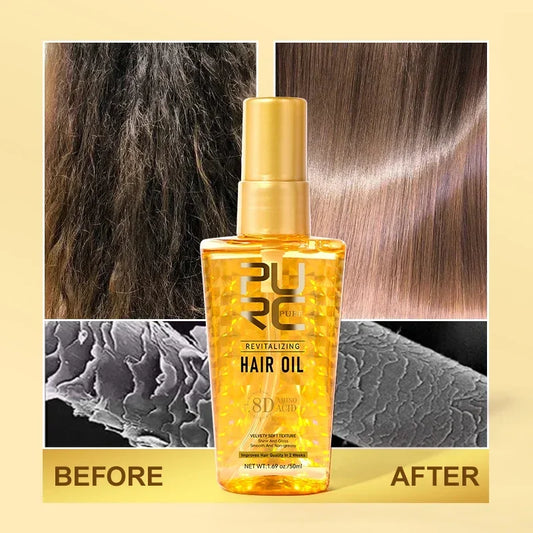 Morocco Amino Acid Hair Oil - Smoothing & Frizz Control Serum for Damaged Hair