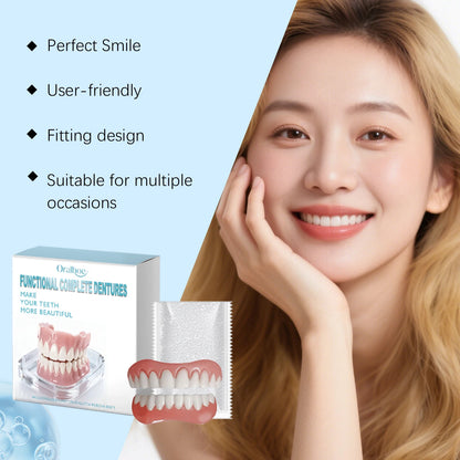 Instant Cosmetic Denture Kit – Temporary Smile Improvement & Natural Teeth Veneers
