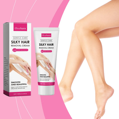 Gentle Body Hair Removal Cream & Soothing Aftershave Oil Set