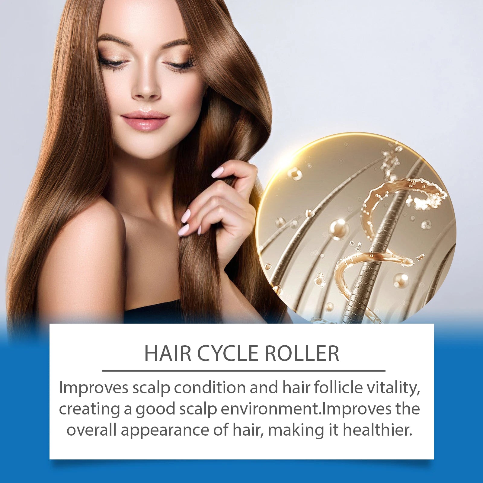 Rosemary Hair Growth Serum Roller for Scalp Stimulation and Damage Repair - 8