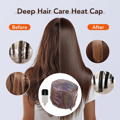 Professional Electric Hair Steamer Cap for Deep Conditioning & Hair Treatment