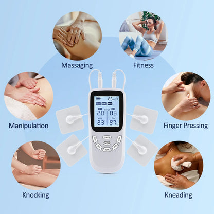 Dual Channel TENS & EMS Muscle Stimulator - Digital Therapy Massager