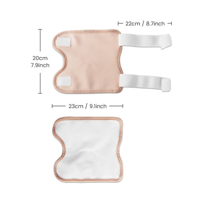 Reusable Organic Cotton Castor Oil Pack Wrap with Adjustable Strap