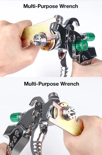 Professional HVLP Gravity Feed Spray Paint Gun Kit - 1.4/1.7/2.0mm Nozzles