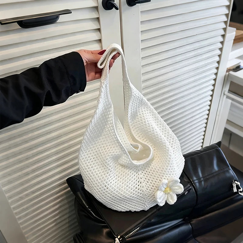 Luxury Bohemian Hollow Straw Tote