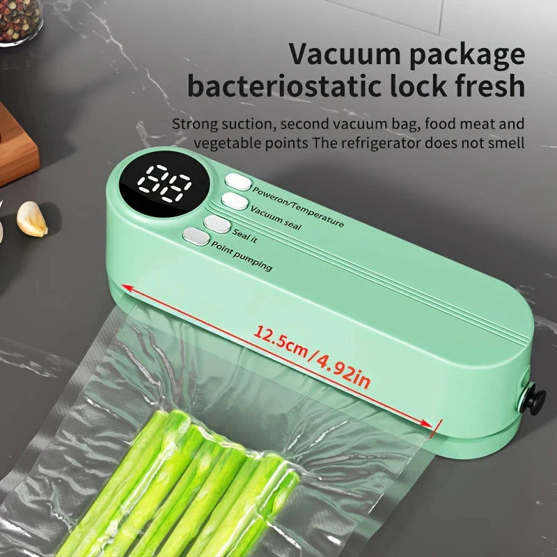 Wireless Portable Food Vacuum Sealer Machine USB Rechargeable Air Pump