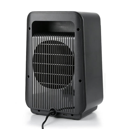 Portable Electric Ceramic Space Heater with Ambient Flame Light & Timer