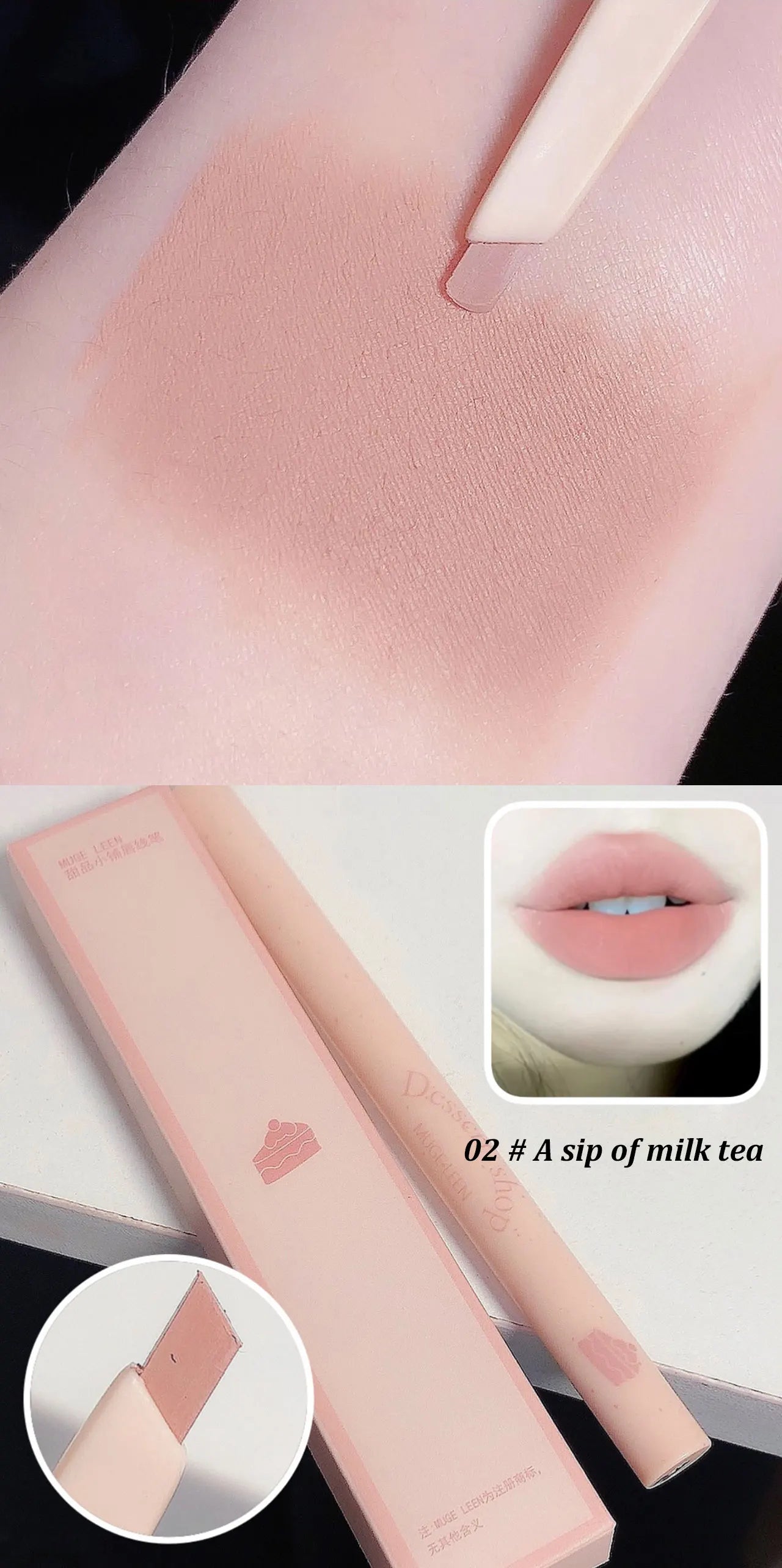 Waterproof Matte Lip Liner Pencil - Long-Lasting Automatic Shaping Pen - 16