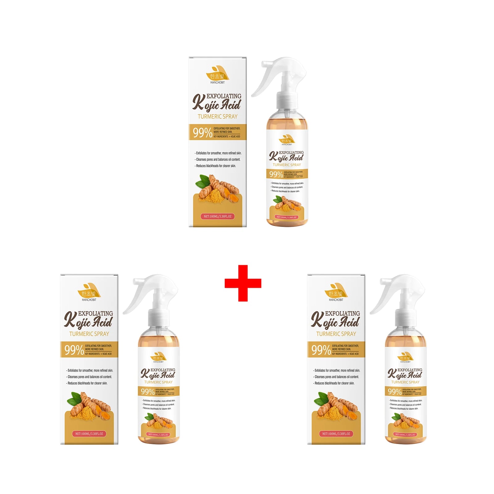 Kojic Acid Turmeric Exfoliating Facial Spray for Pore Cleansing & Brightening - 14