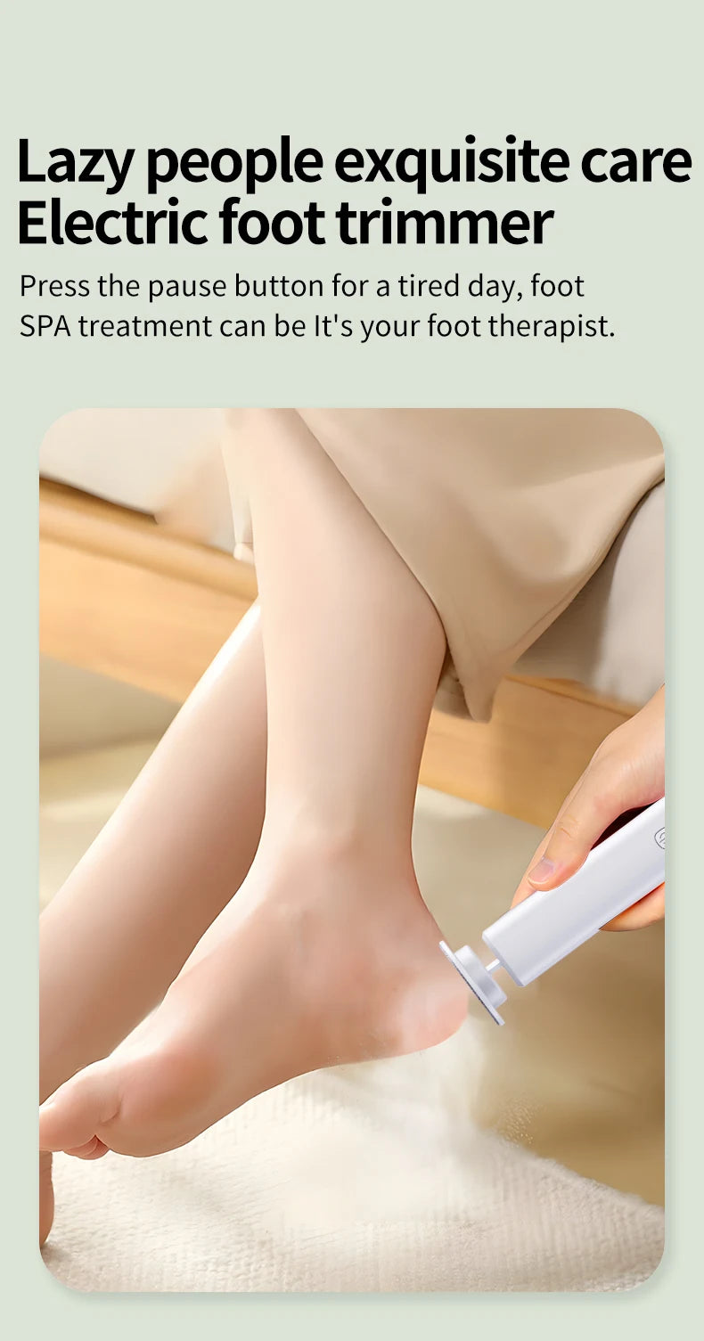 Electric Foot Callus Remover - Professional Cordless Pedicure Tool for Smooth Feet - 9